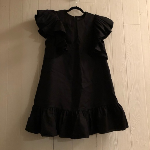 Black Co. Dress with Ruffle Sleeve - Picture 5 of 6